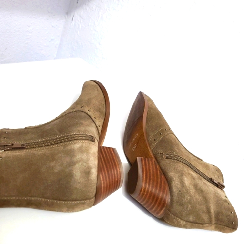 MARC FISHER Wanida Studded Cowgirl Western Ankle Booties - Picture 6 of 12